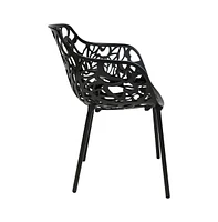 LeisureMod Modern Devon Aluminum Armchair