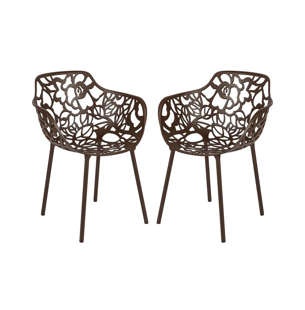 LeisureMod Modern Devon Aluminum Armchair