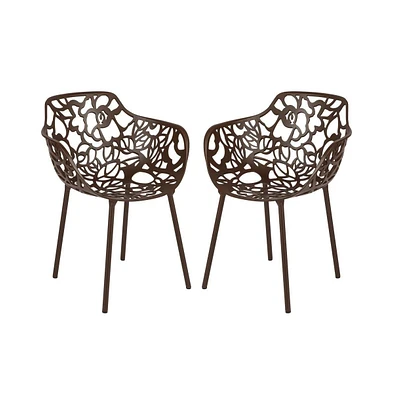 LeisureMod Modern Devon Aluminum Armchair