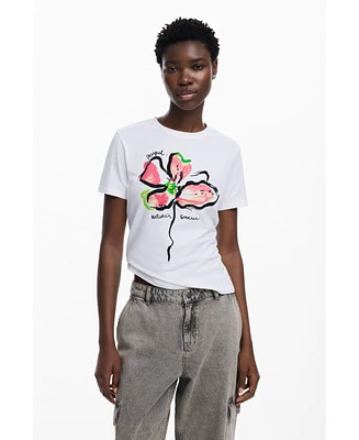 Desigual Women's Flower T-shirt