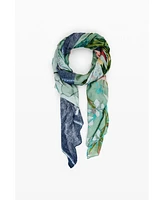 Desigual Women's Patch scarf