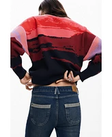 Desigual Women's Sunset landscape sweatshirt