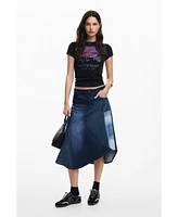 Desigual Women's Short-sleeve T-shirt with letters