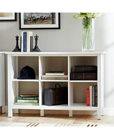 Slickblue Adjustable Shelf 6-Cube Bookcase Storage Unit Sideboard