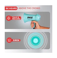 Pyle Megaphone with Built-in Microphone, 15 Watt Power, Portable, Outdoor Use