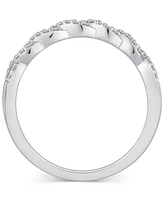 Diamond Twist Braid-Inspired Band (1/8 ct. t.w) in 14k White Gold