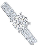 Diamond Classic Style Bridal Set (3/4 ct. t.w) in 14k White Gold