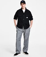 Hugo Boss Men's Plaid Straight-Fit Pull-On Trousers