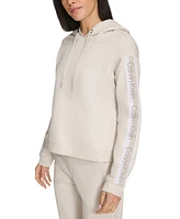 Calvin Klein Women's Logo Stripe Pullover Hoodie