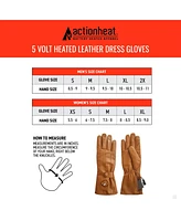 ActionHeat 5V Battery Heated Leather Dress Glove - Women's Tan Xs