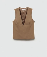 Mango Women's Wide Straps Vest