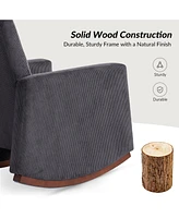 Hulala Home Tom Modern Rocking Chair with Solid Wood