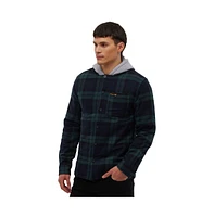 Bench Dna Men's Brayton Hooded Flannel Check Shirt