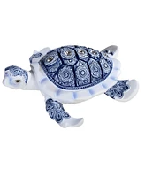 Fc Design "2-pc Set" 6"W Blue and White Sea Turtle Figurine Statue Ornament Home Room Office Decor and Perfect Ideas for Housewarming, Holidays and Bi