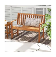 Slickblue Solid Wood 4-Ft. Outdoor Patio Garden Bench