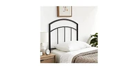 Slickblue Transitional Headboard in Textured Metal Finish for Elegant Bedroom Style