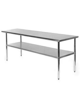 Slickblue Heavy Duty 72 x 24 inch Stainless Steel Kitchen Restaurant Prep Work Table