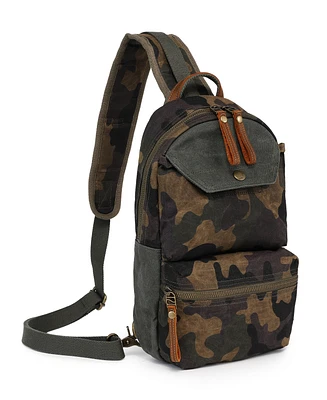 Tsd Brand Mountain Leaf Top Handle Sling Bag