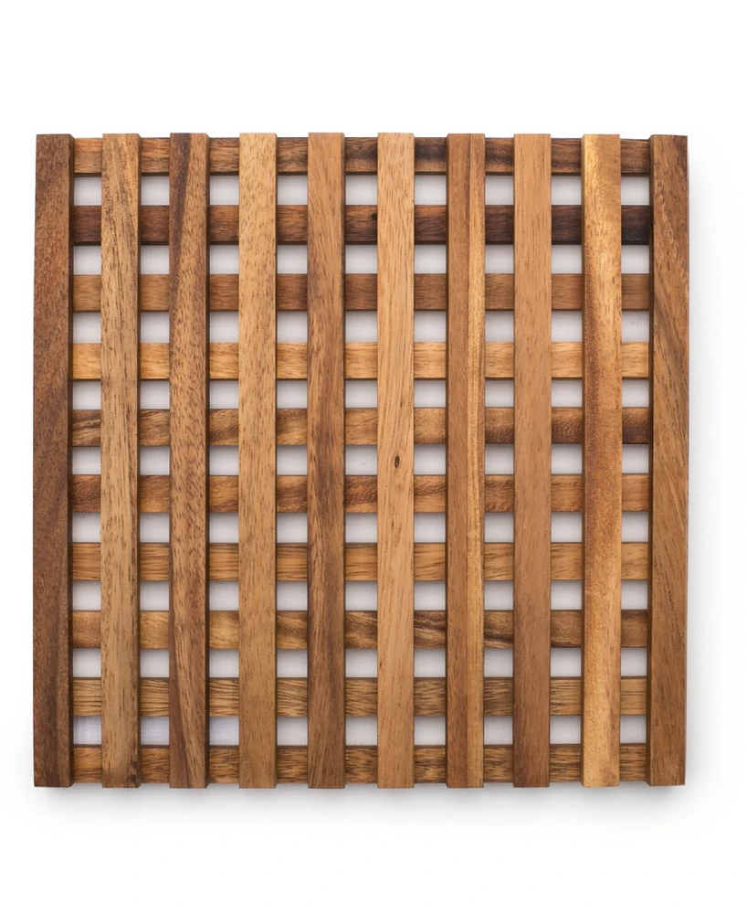 Ironwood Acacia Wood 10" Venetian Trivet