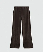 Mango Women's Corduroy Straight Trousers