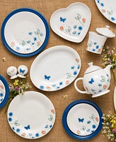 Fiesta Breezy Floral Heart Shaped Plate 9"