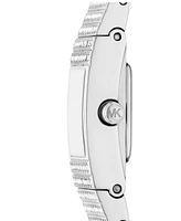 Michael Kors Women's Darrington Two-Hand Silver-Tone Stainless Steel Watch, 14mm