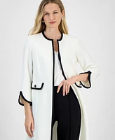 Kasper Women's Framed Stretch Crepe Jacket, Regular and Petite