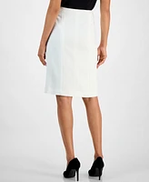 Kasper Women's Stretch Crepe Paneled Pencil Skirt