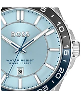 Hugo Boss Men's Runner 3H Silver Stainless Steel Watch