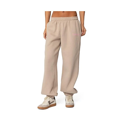 Edikted Women's Sasha Bow Detail Sweatpants