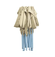 Foldable Tent Pop-Up 9.8'x14.8' Cream White