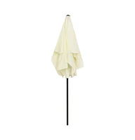 vidaXL Beach Parasol Sand Yellow 70.9"x47.2"