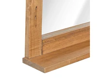 vidaXL Bathroom Mirror Solid Pinewood 27.6"x4.7"x31.1"