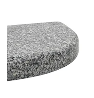 vidaXL Parasol Base Granite 22 lb Curved Gray