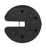 vidaXL Gazebo Weight Plates 4 pcs Black 8.7"x2" Concrete