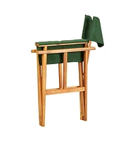 vidaXL Director's Chairs 2 pcs Solid Acacia Wood Green