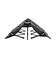 vidaXL Two Person Folding Sun Lounger Steel