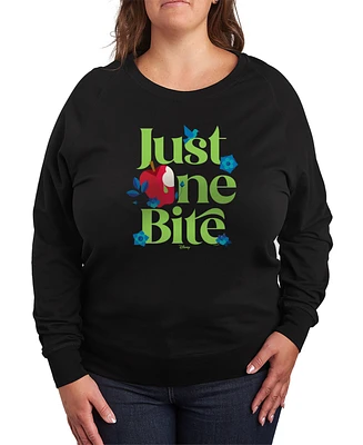 Hybrid Apparel Plus Disney Snow White Just One Bite Graphic Crew Neck Top