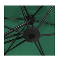 vidaXL Garden Parasol with Steel Pole 118.1" Green