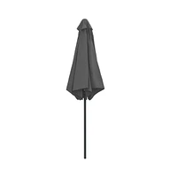 vidaXL Garden Parasol with Aluminum Pole 106.3"x96.9" Anthracite