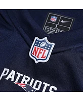Men's Nike Mike Onwenu Navy New England Patriots Team Game Jersey