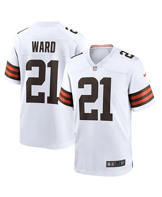 Nike Men's Denzel Ward White Cleveland Browns Game Jersey