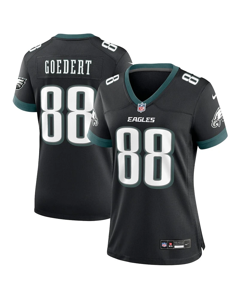 Nike Women's Dallas Goedert Black Philadelphia Eagles Alternate Game Jersey