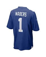 Nike Men's Malik Nabers Royal New York Giants Player Game Jersey