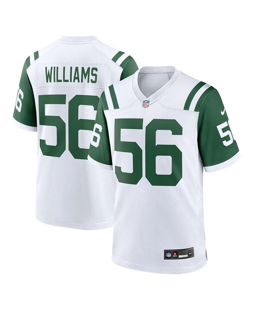 Nike Men's Quincy Williams White New York Jets Alternate Game Jersey