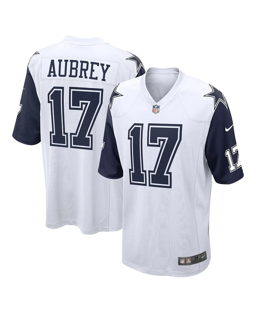 Nike Men's Brandon Aubrey White Dallas Cowboys Game Jersey