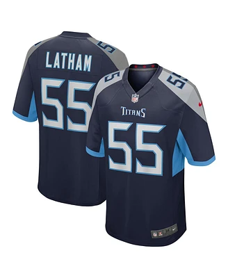 Nike Men's Jc Latham Navy Tennessee Titans Player Game Jersey