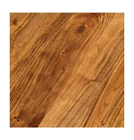 Coffee Table 25.6"x25.6"x12.6" Solid Acacia Wood