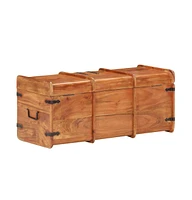 vidaXL Storage Chest 35.4"x15.7"x15.7" Solid Acacia Wood