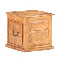 vidaXL Chest 15.7"x15.7"x15.7" Solid Acacia Wood